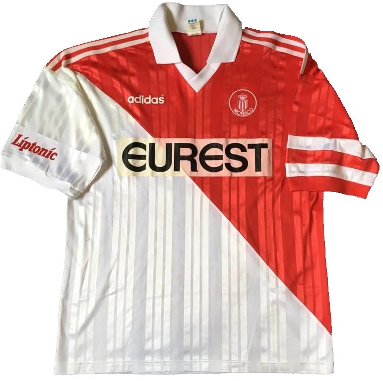 Camisa I Mônaco 1995 1996 Retro Adidas 